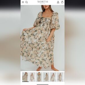 Worth Collective Melody Maxi Dress, XL, Bump-friendly, NWT